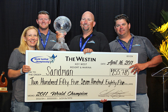 Sandman Wins 2011 World Sailfish