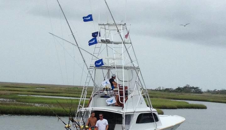 Flags Flying off Hatteras