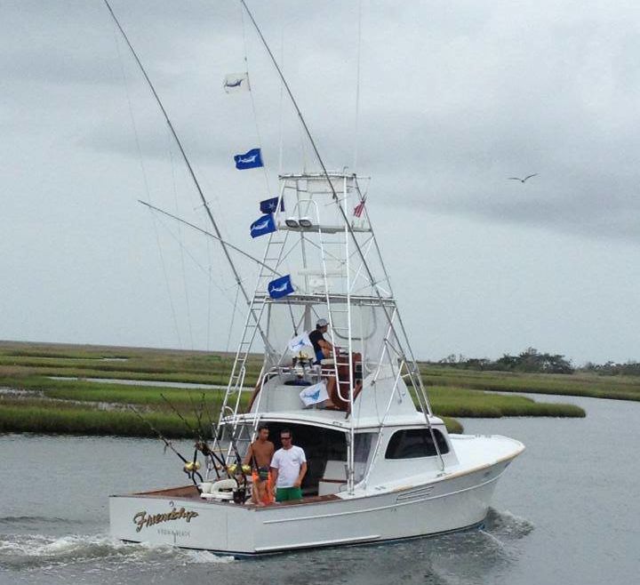 Flags Flying off Hatteras